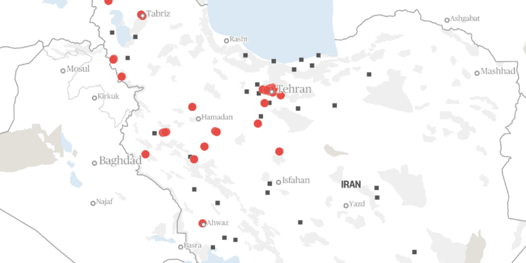 Map: Where Israel attacked Iran