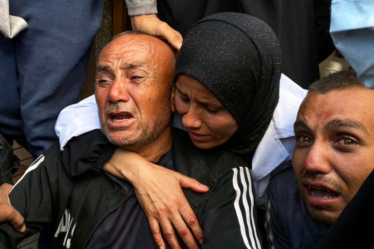 Dozens dead after Israeli forces fire at Palestinians seeking aid, health officials say