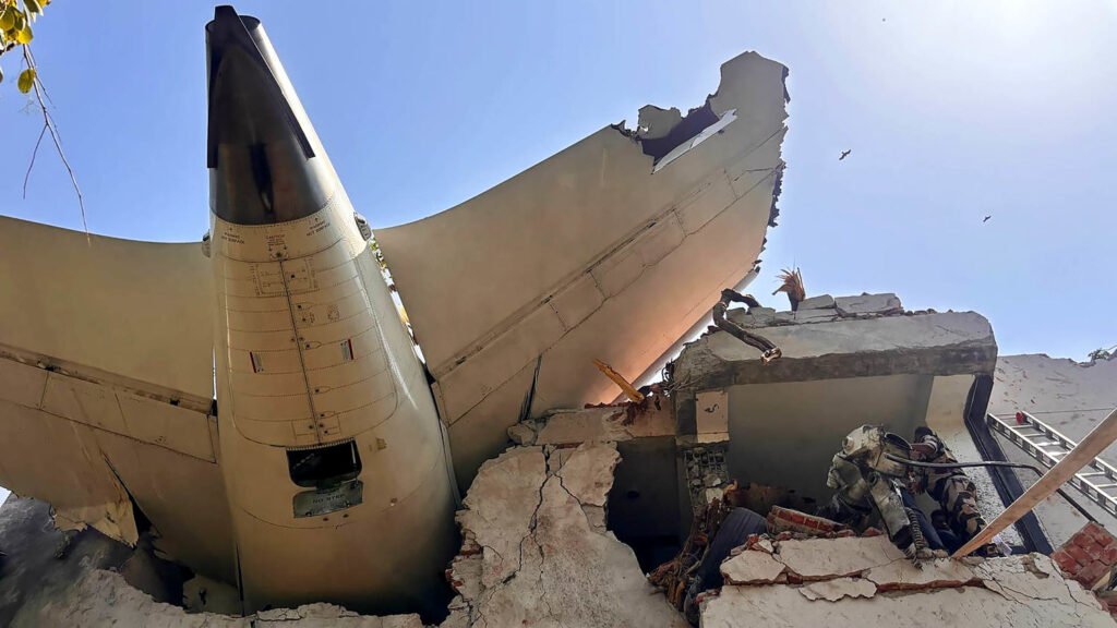 Air India plane carrying 242 people crashes near Ahmedabad airport, 1 passenger reportedly survived
