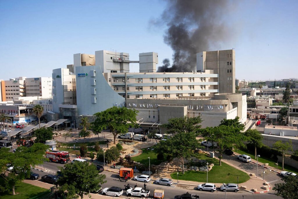 Israeli hospital damaged in Iran missile strike Israeli hospital damaged in Iran missile strike
