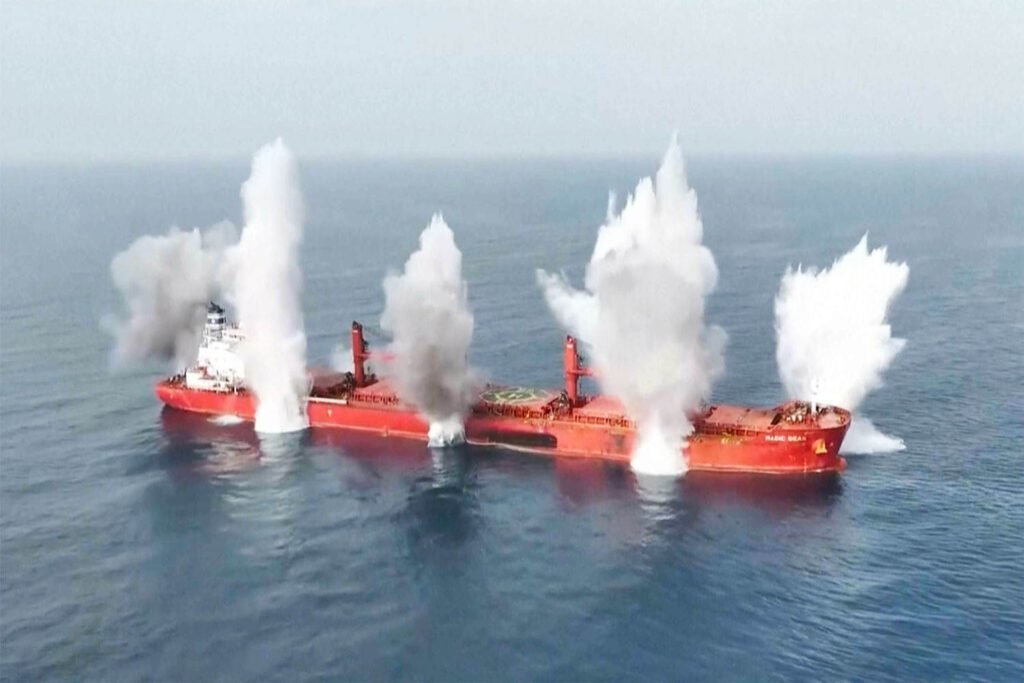 Ship attacked in the Red Sea after a bulk carrier sinking claimed by Yemen’s Houthi rebels